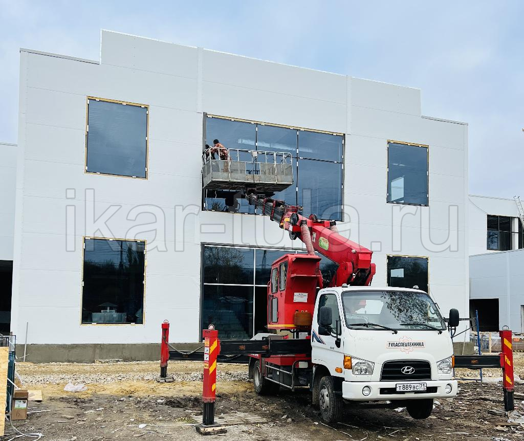 Изготовление и монтаж фасадного остекления и дверей из алюминиевого ...